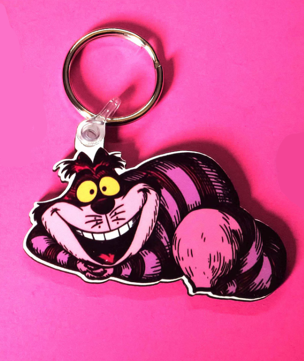 Classic Cheshire Cat Keyring - Alice in Wonderland