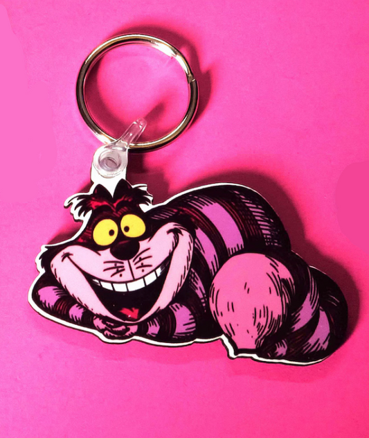Classic Cheshire Cat Keyring - Alice in Wonderland