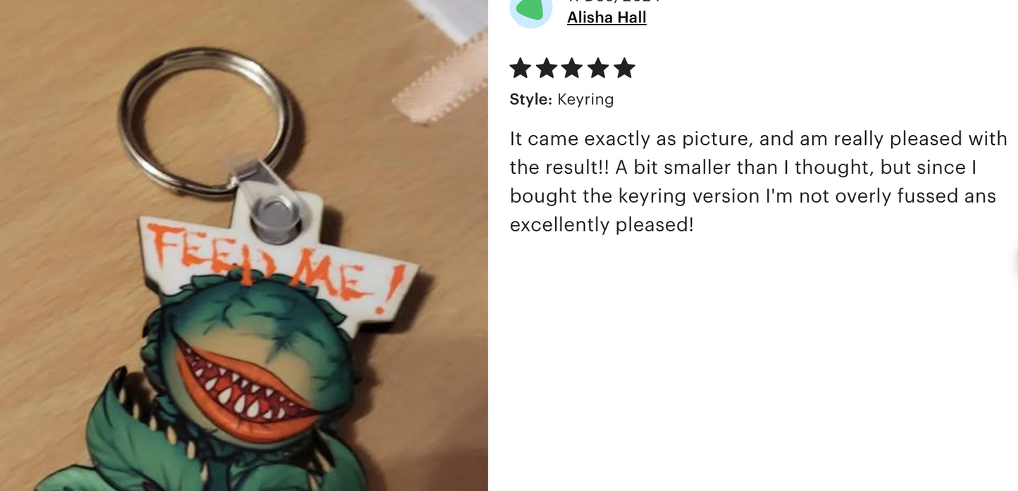 Audrey "Feed Me!" Keyring - Little Shop of Horrors