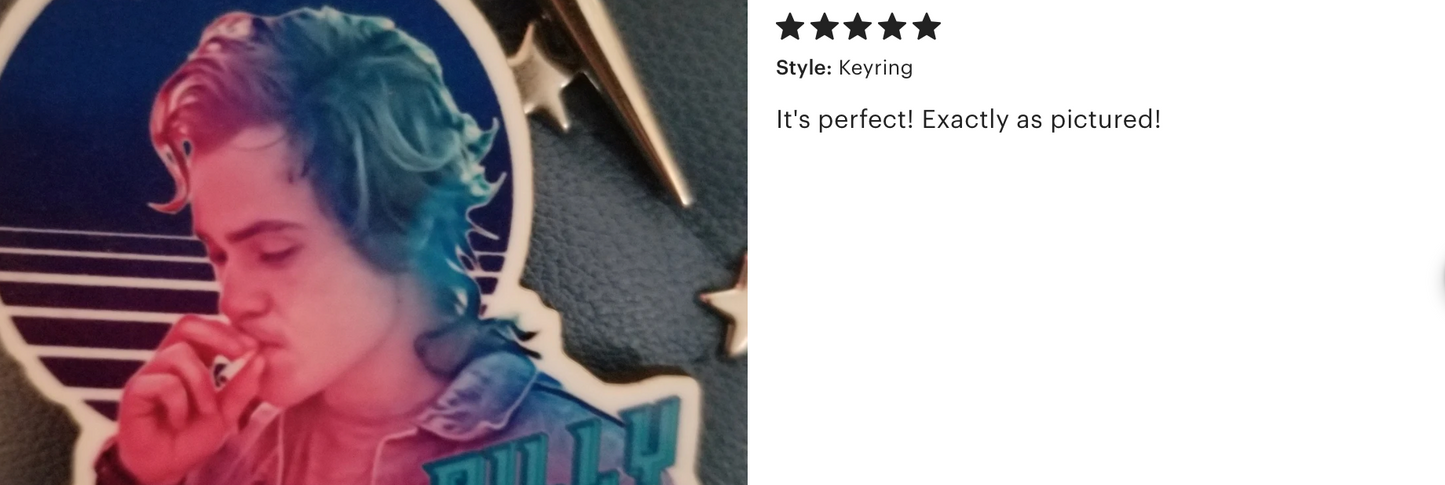 Billy Hargrove Keyring - Stranger Things