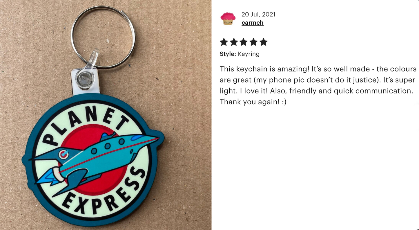 Planet Express Keyring - Futurama