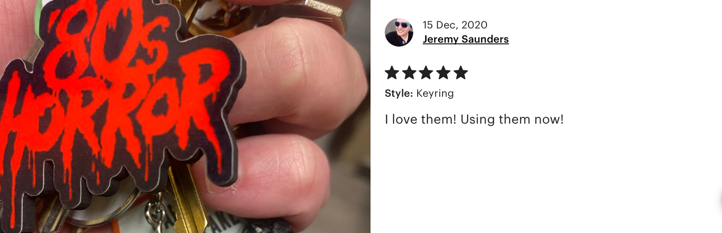 80's Horror Keyring