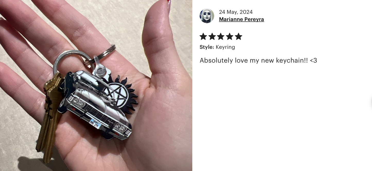 Chevrolet Impala Keyring - Supernatural
