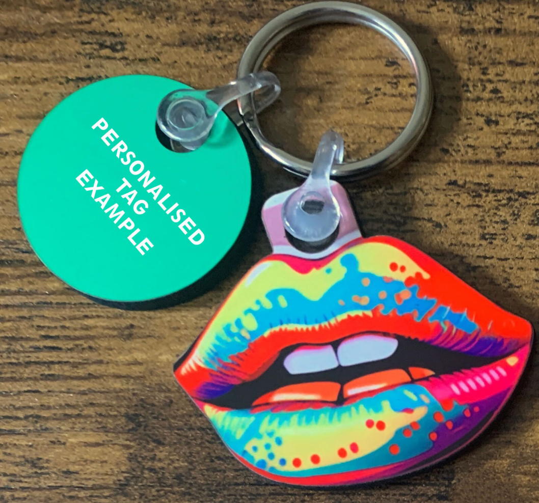 Pop Art Lips 1 Keyring