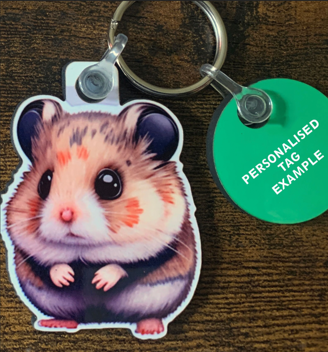 Hamster 4 Keyring