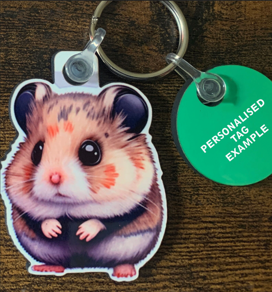 Hamster 4 Keyring