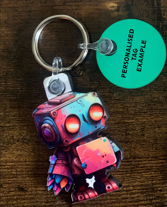 Colourful Robot Keyring