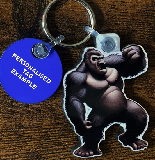 Gorilla 4 Keyring