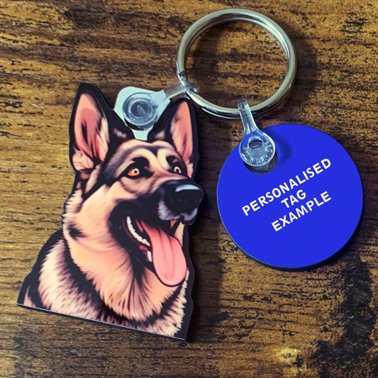 German Shepherd 1 Keyring