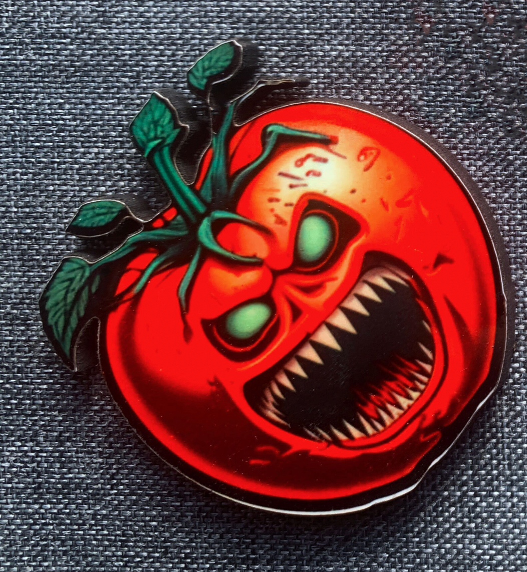 Killer Tomato 1 Pin Badge/ Magnet