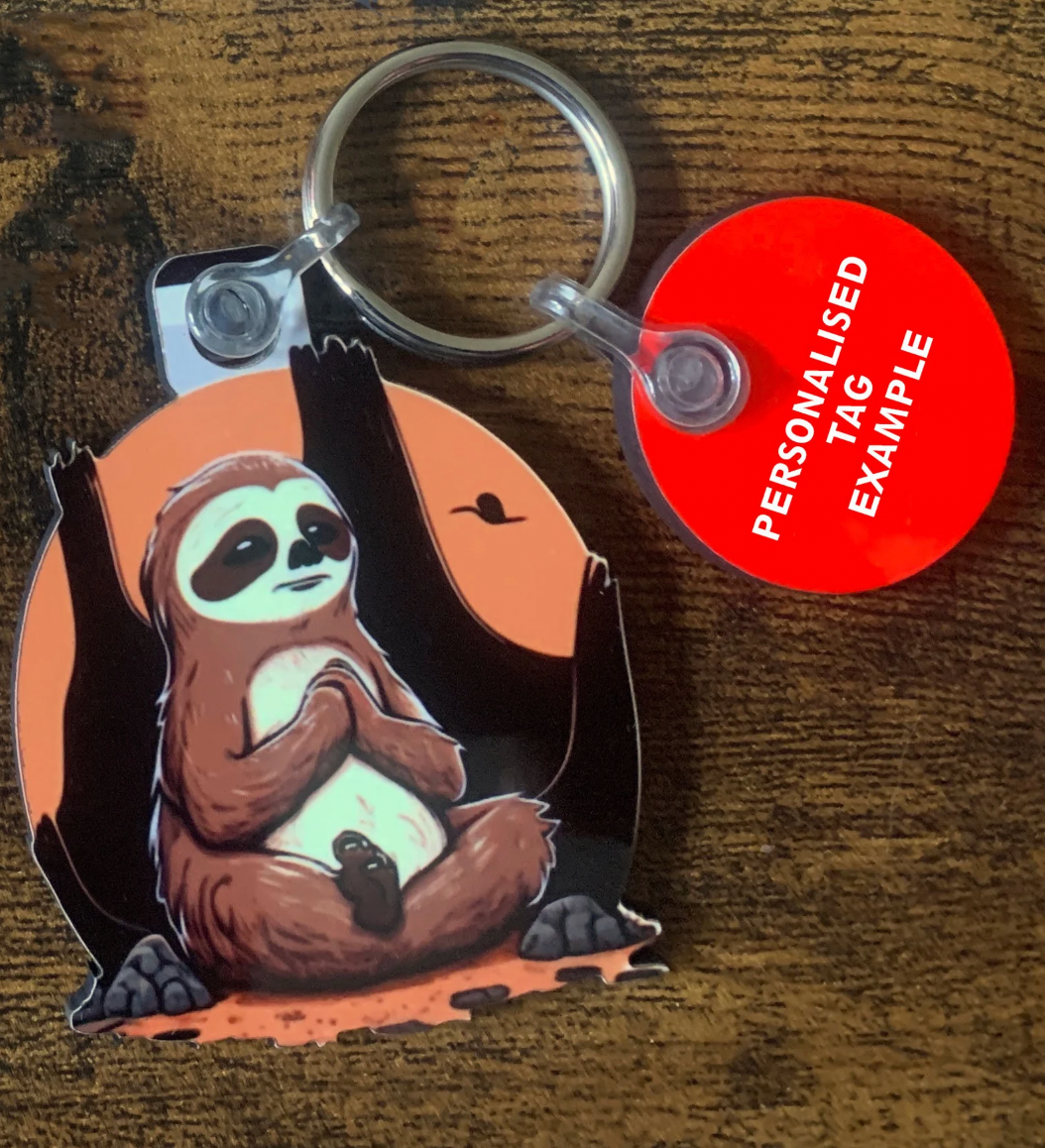 Manifesting Sloth Keyring
