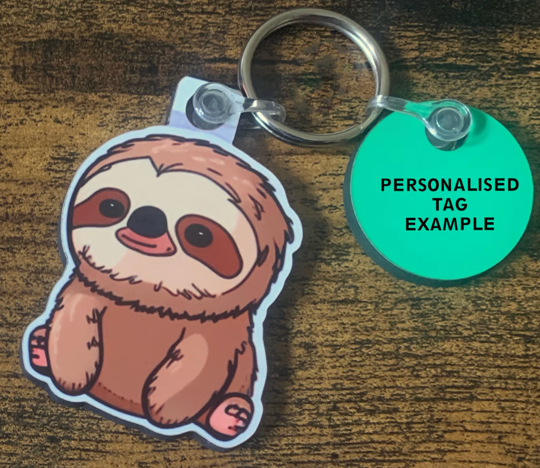 Sat Sloth Keyring