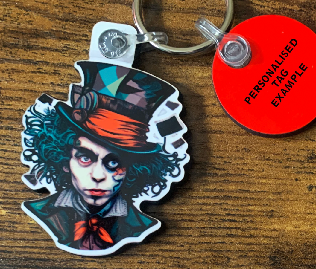 Mad Hatter Keyring - Alice in Wonderland