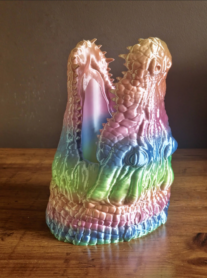 Crocodile Head Wine Holder