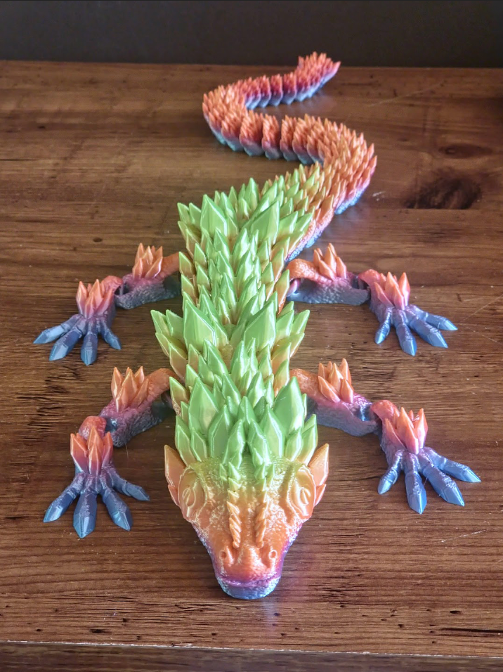 Large Flexi Crystal Dragon