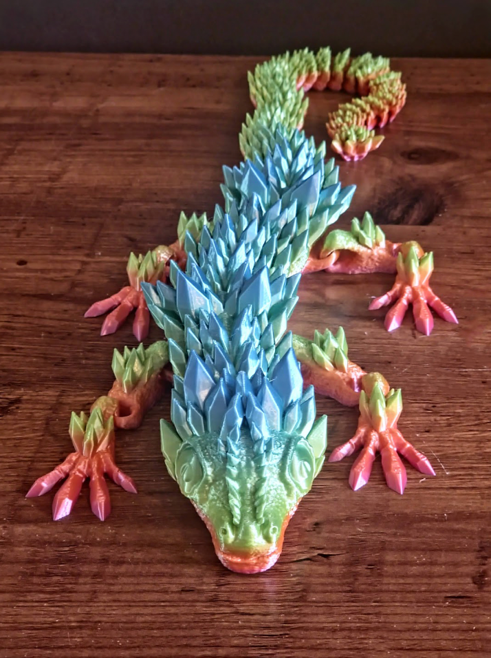 Large Flexi Crystal Dragon