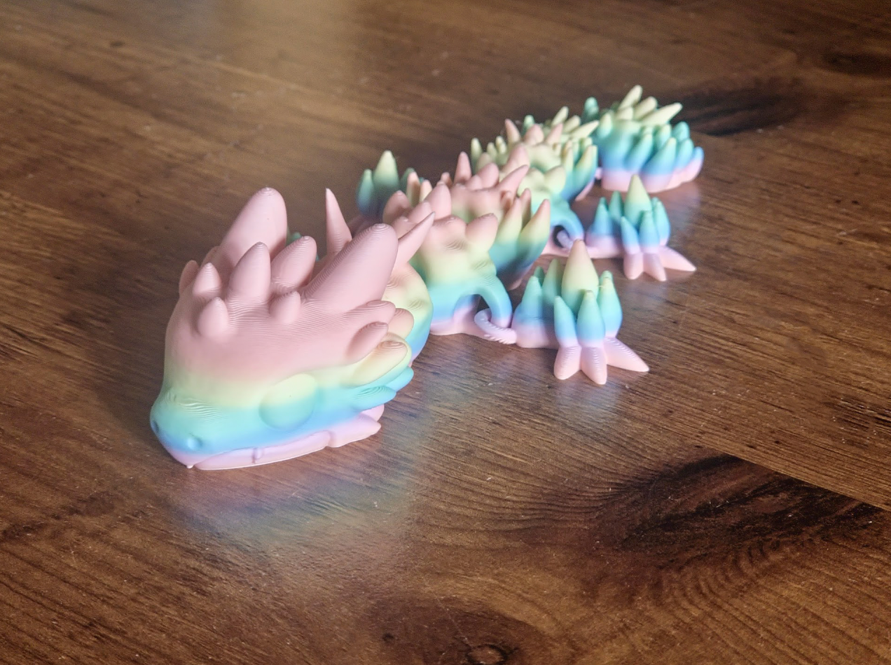 Small Flexi Pastel Dragon