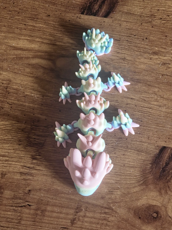 Small Flexi Pastel Dragon