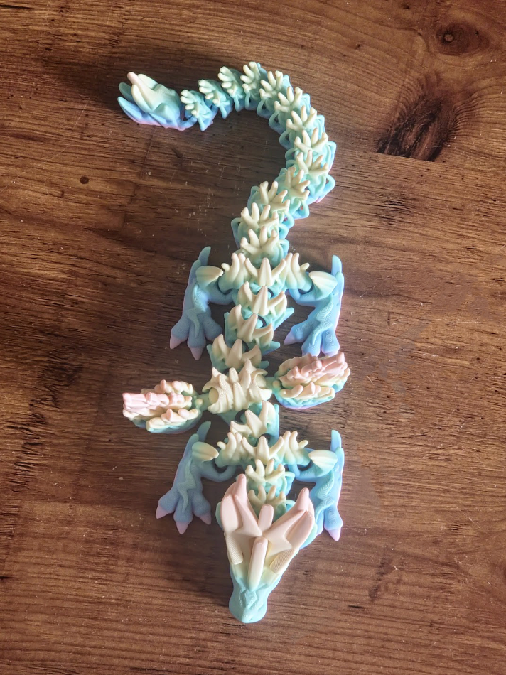 Flexi Winged Pastel Dragon