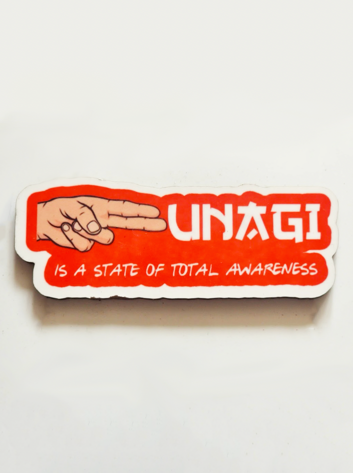 Unagi "Is a State of Total Awareness" Pin Badge/ Magnet - Friends