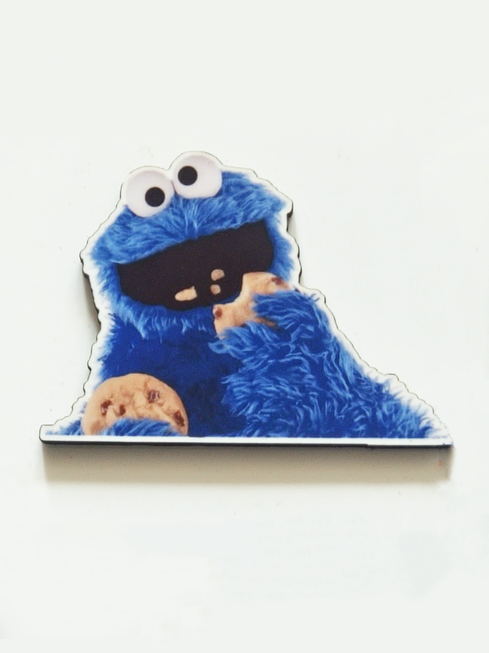 Cookie Monster Pin Badge/ Magnet - Sesame Street