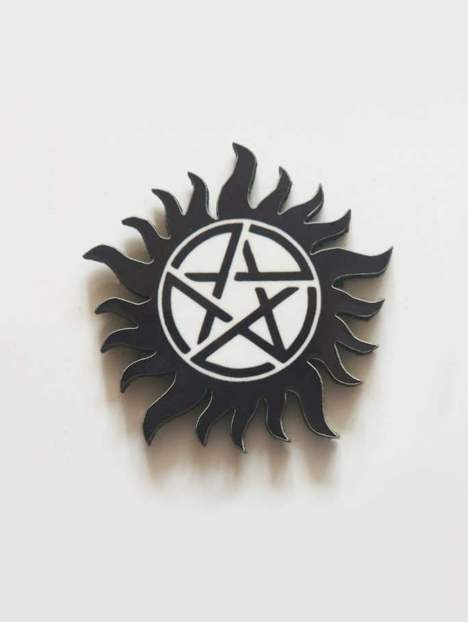 Anti Possession Pin Badge/ Magnet - Supernatural