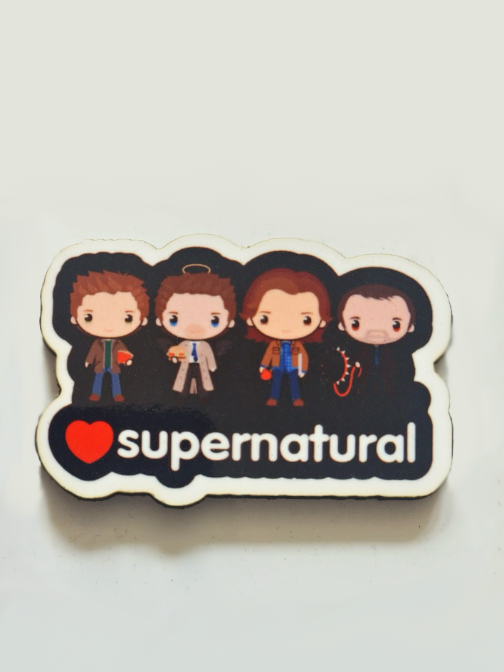 Cartoon Supernatural All Pin Badge/ Magnet