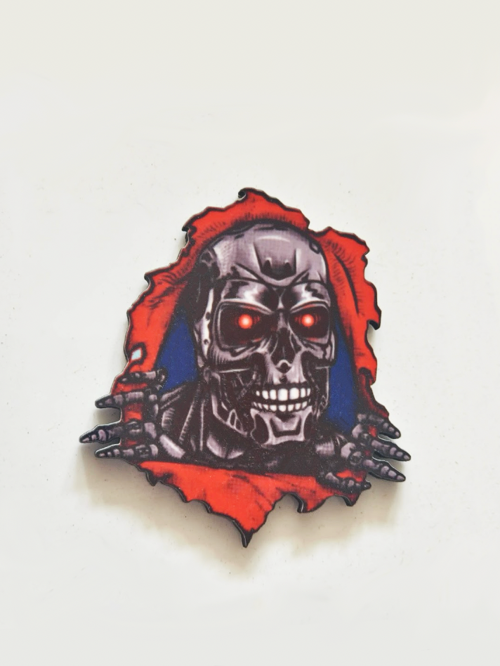 T-800 Pin Badge/ Magnet - Terminator