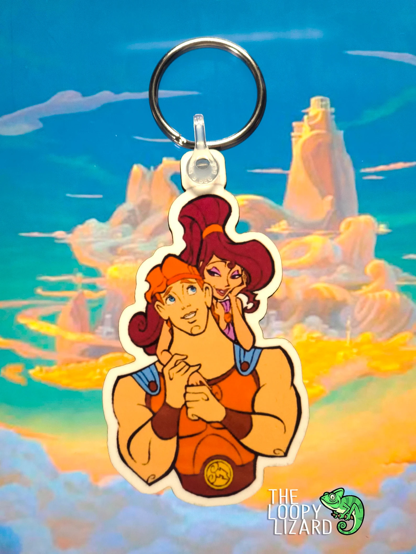 Hercules and Meg Keyring