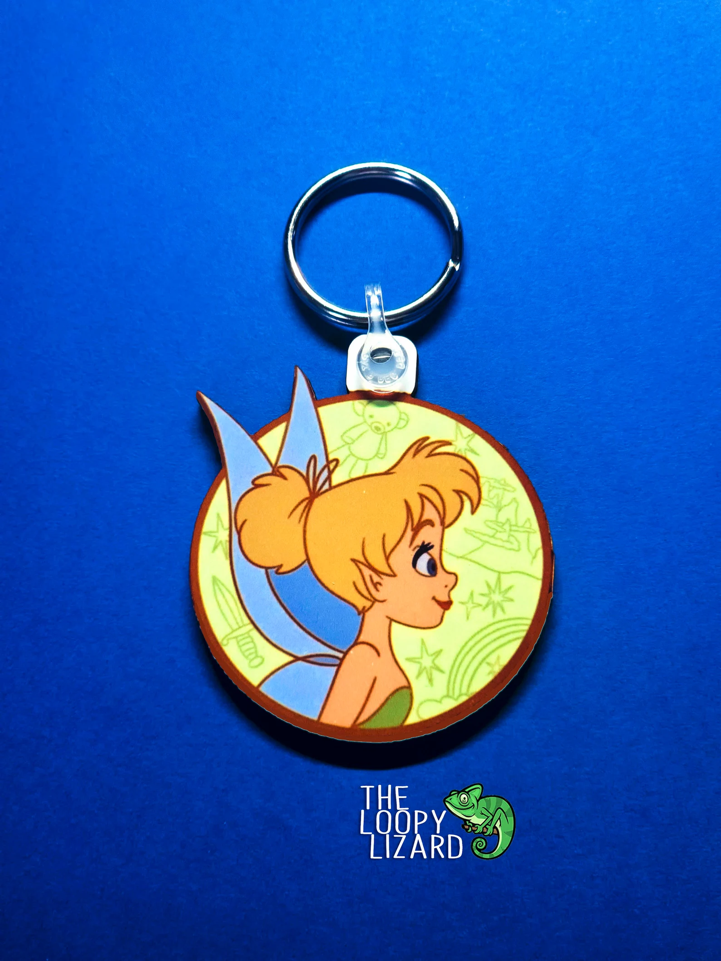 Tinkerbell Neverland Map Keyring - Peter Pan
