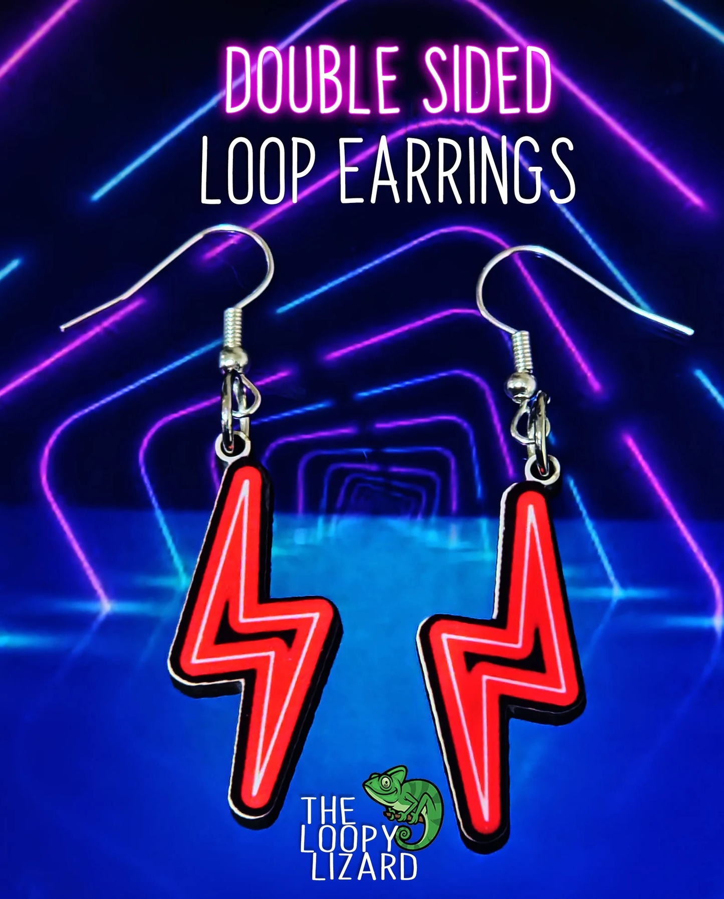 Neon Lightning Bolt - Pink