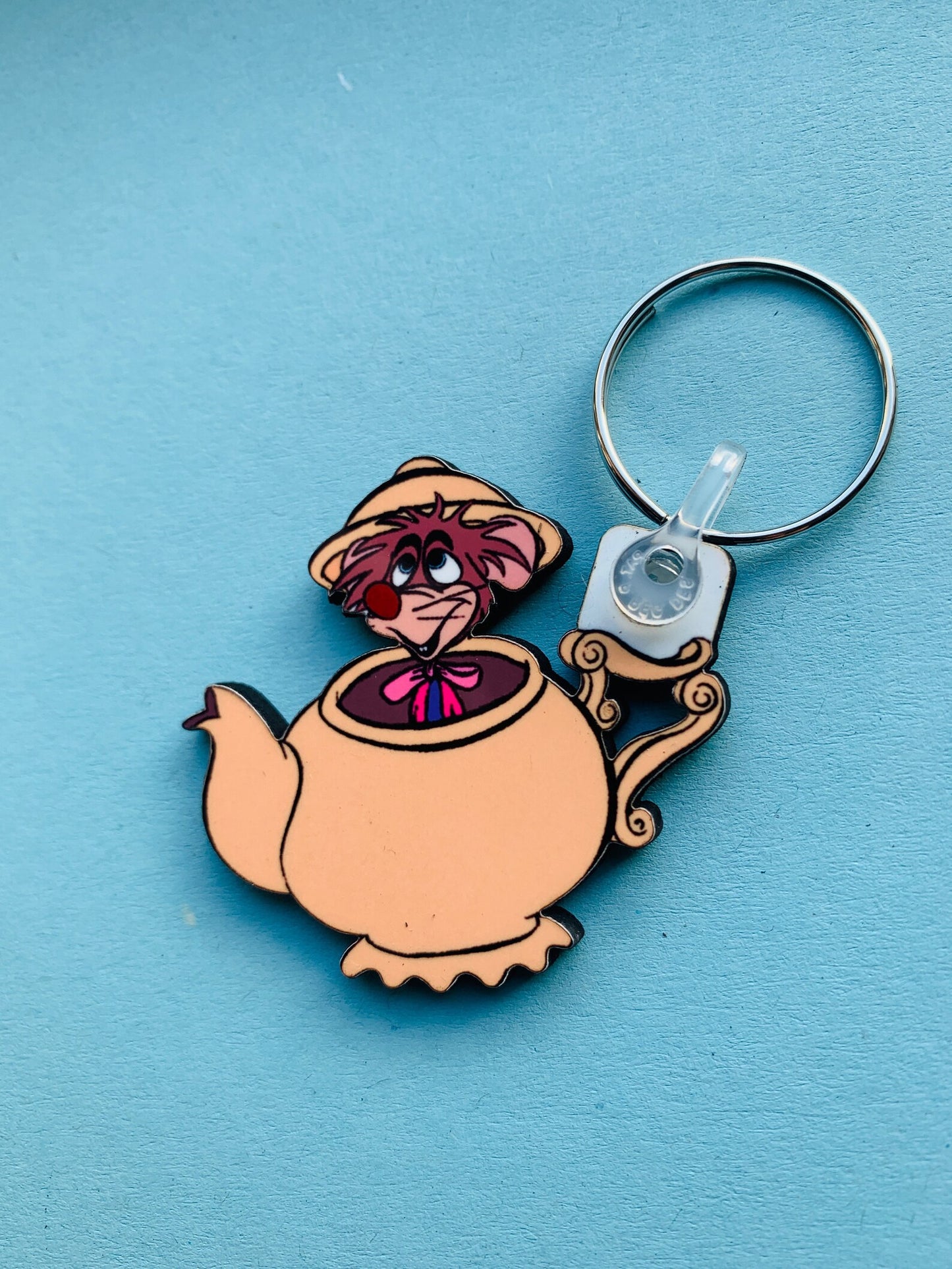 Dormouse Teapot Keyring - Alice in Wonderland