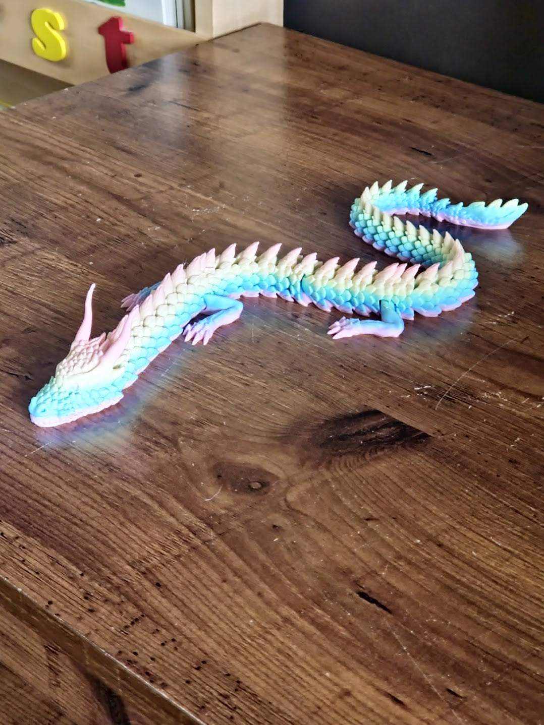 Articulated Pastel Chinese Dragon