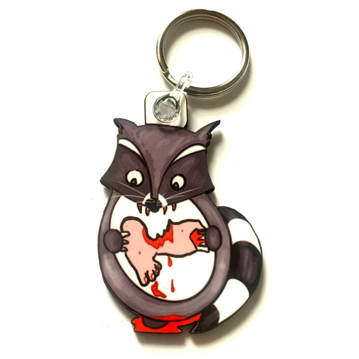 Savage Racoon Keyring