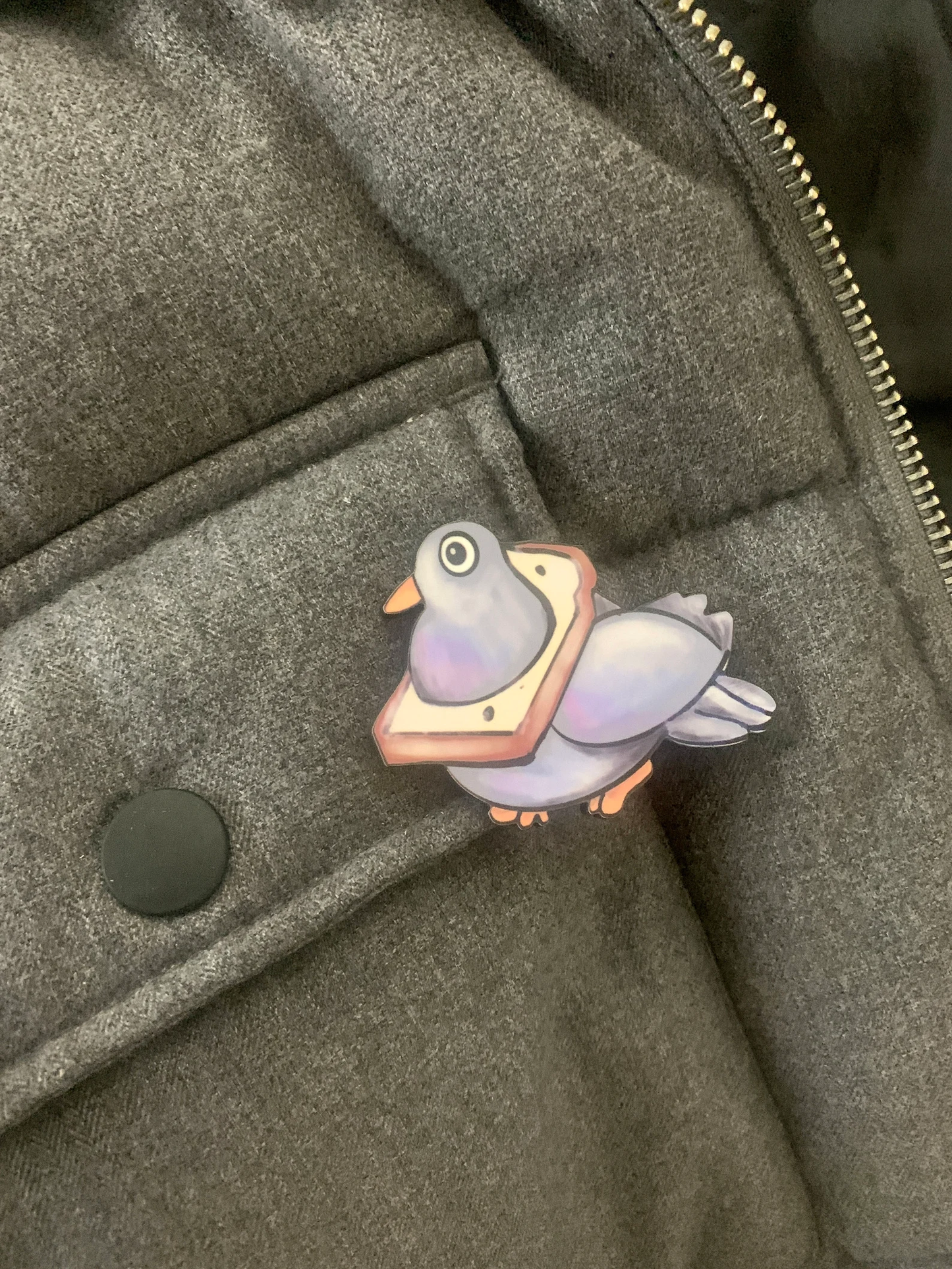 Pigeon Pin Badge/ Magnet