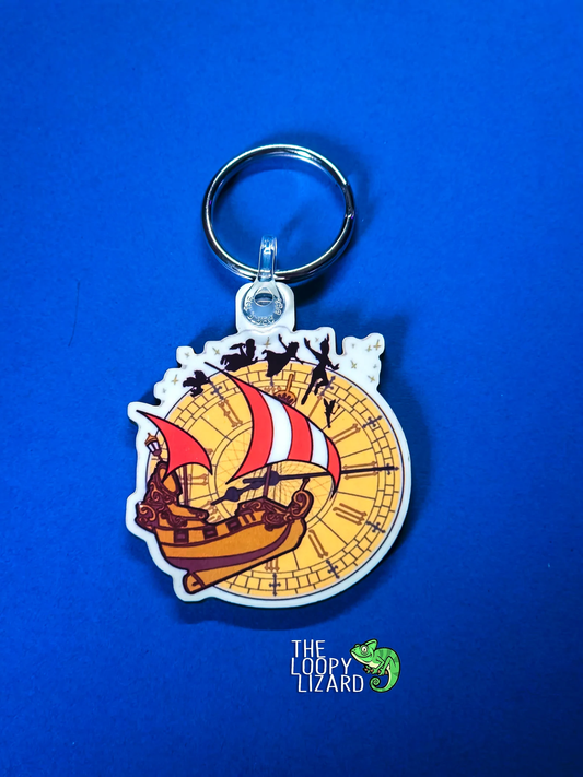 Flying Ship Keyring - Peter Pan
