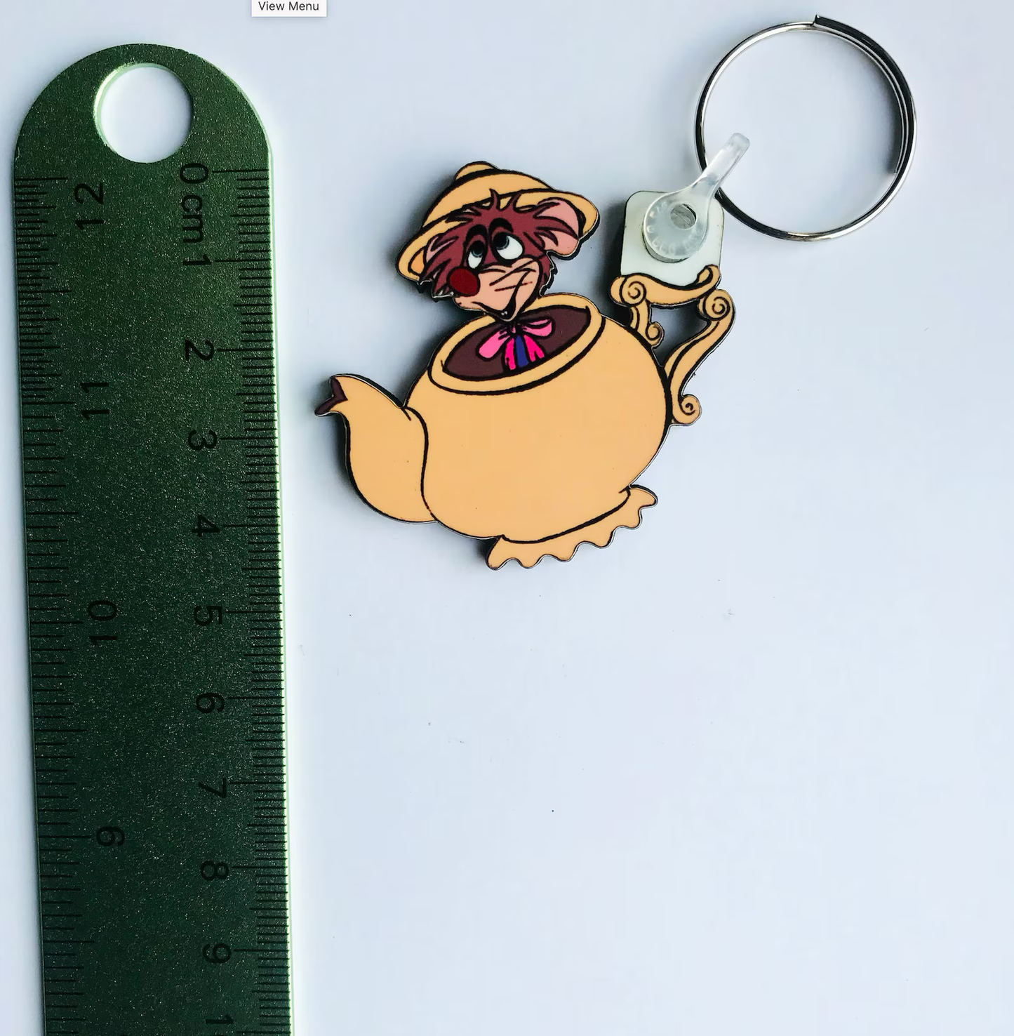 Dormouse Teapot Keyring - Alice in Wonderland