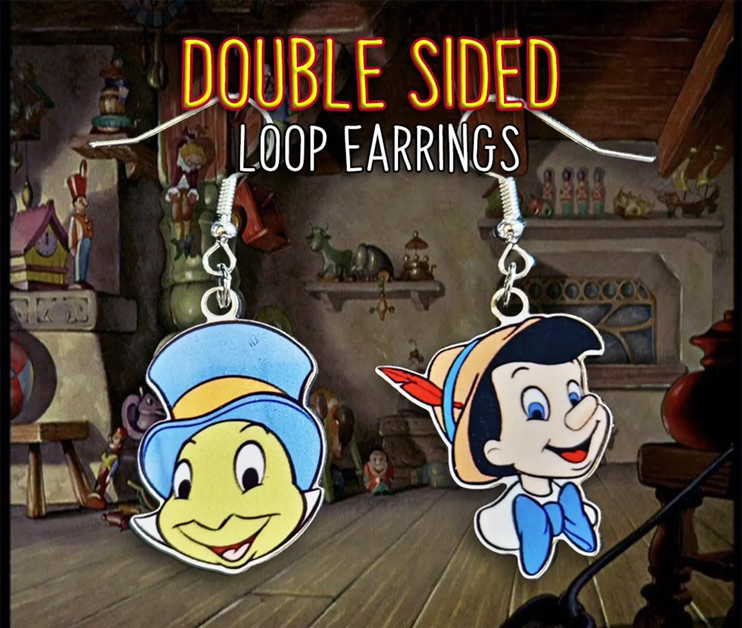 Pinocchio and Jiminy Cricket