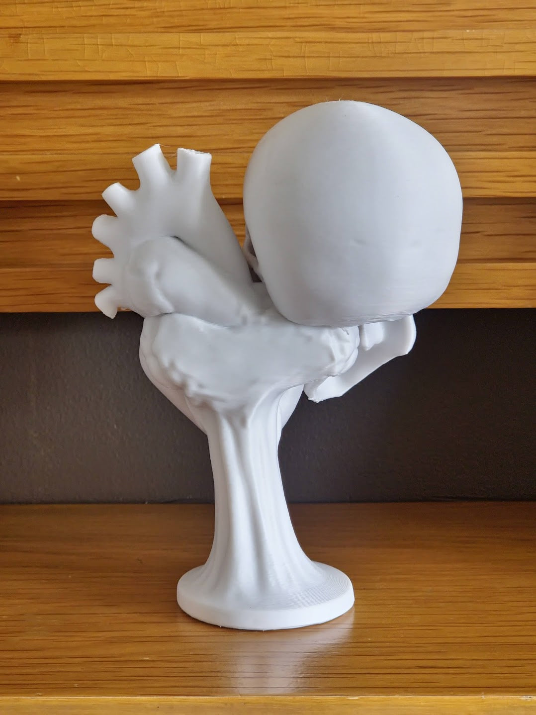 Skull and Heart Ornament