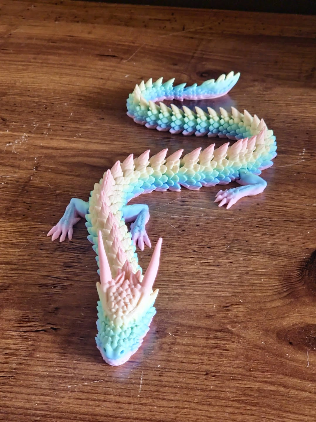 Articulated Pastel Chinese Dragon