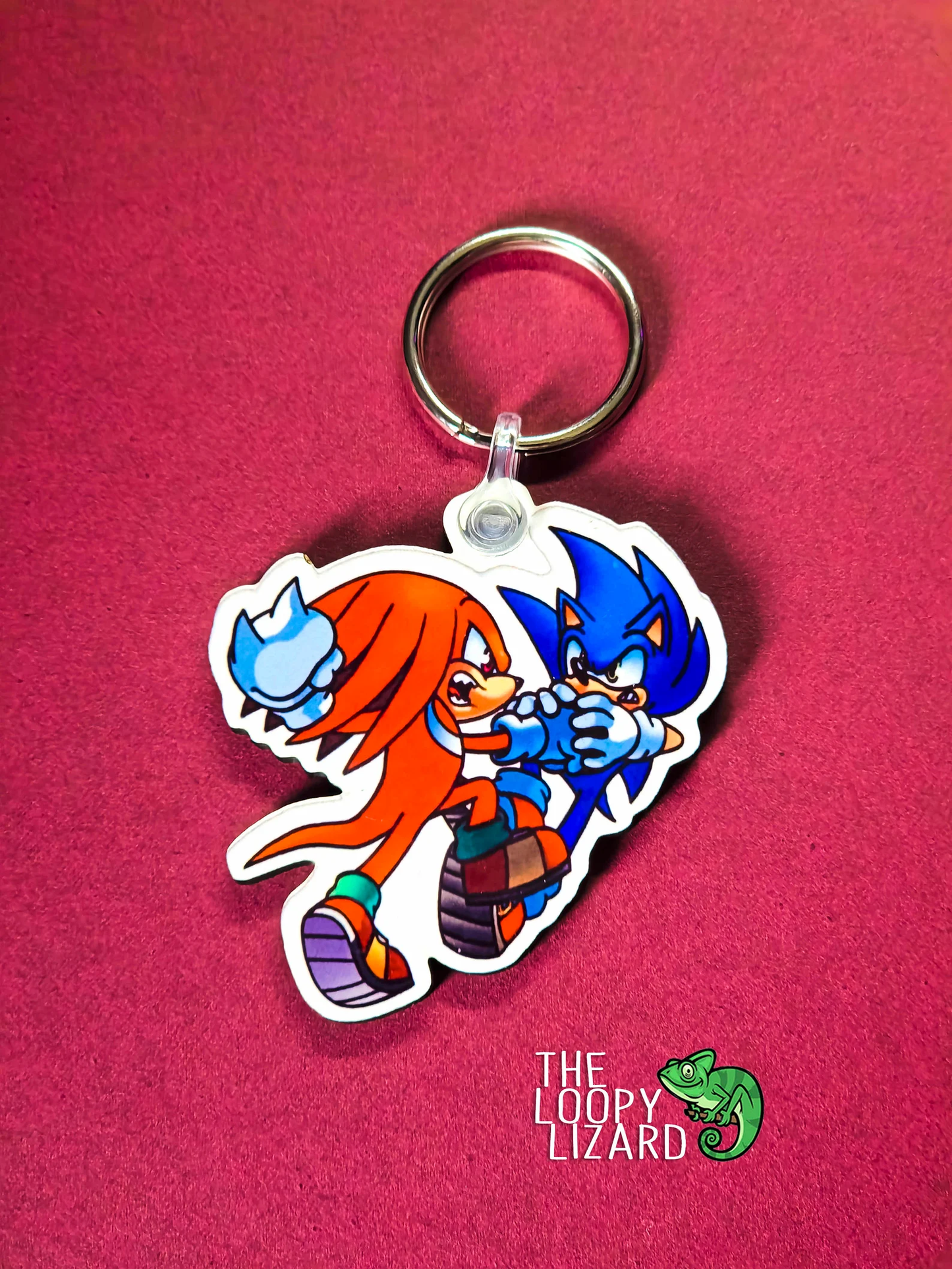 Knuckles and Sonic Keyring - Sonic the Hedgehog