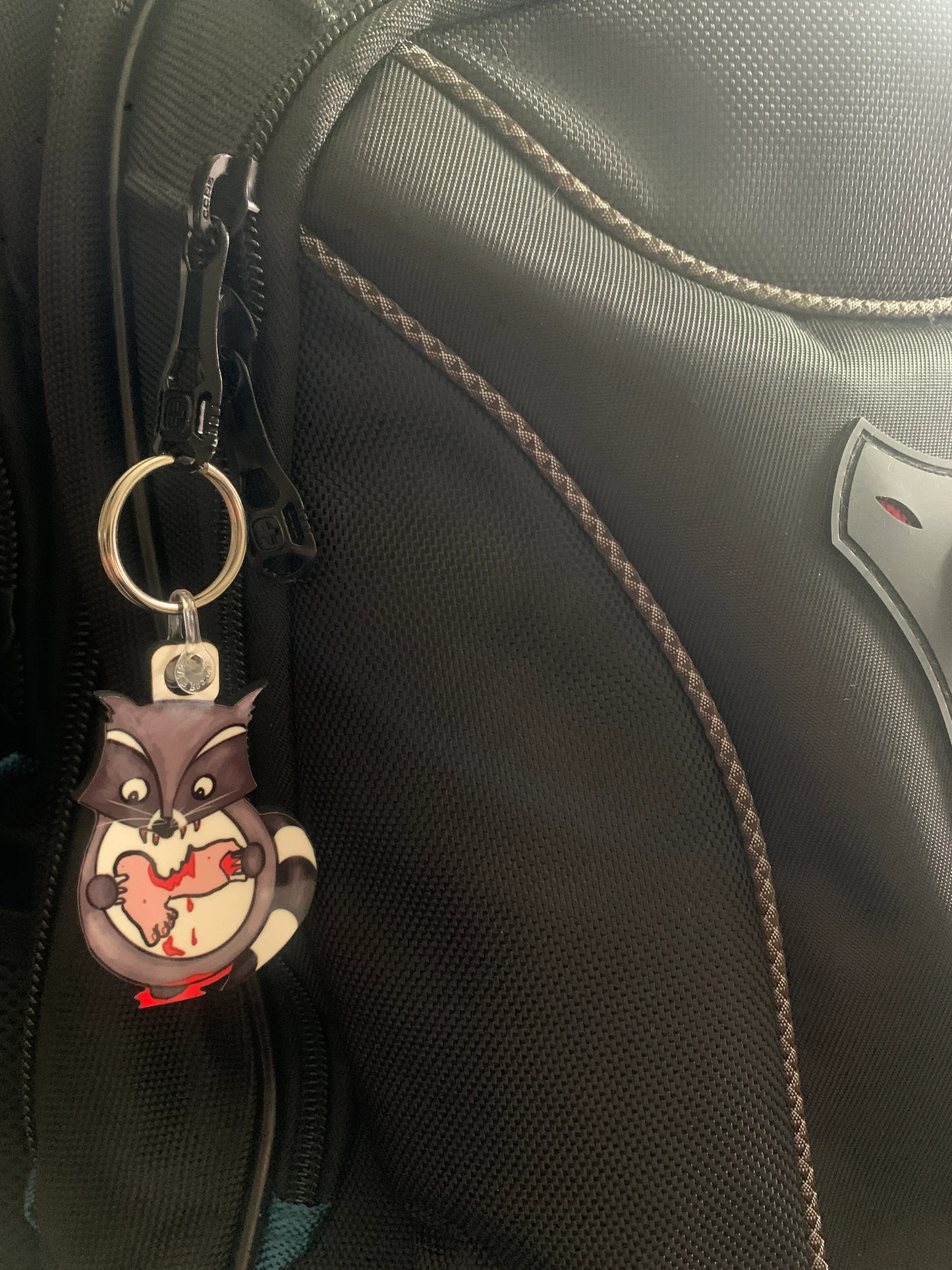 Savage Racoon Keyring