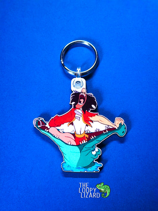 Crocodile Attack Keyring - Peter Pan