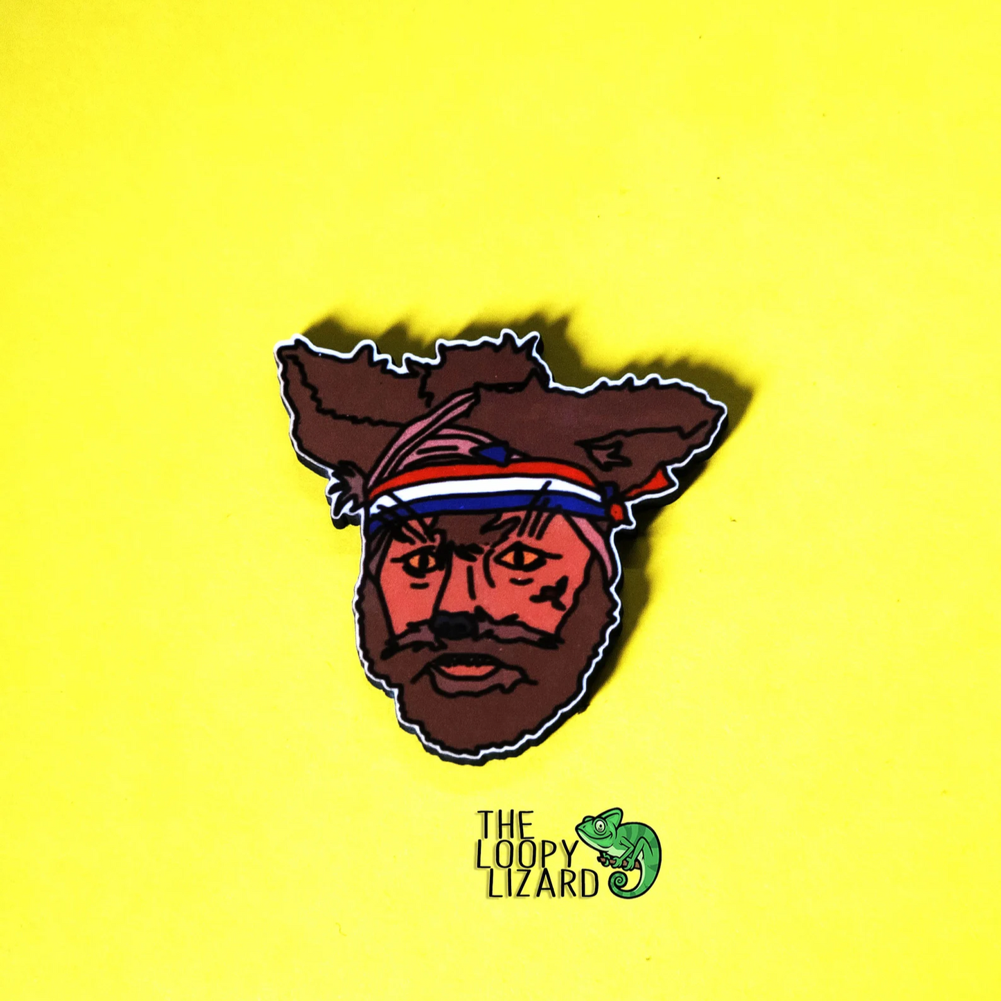 Crack Fox Pin Badge/ Magnet - The Mighty Boosh