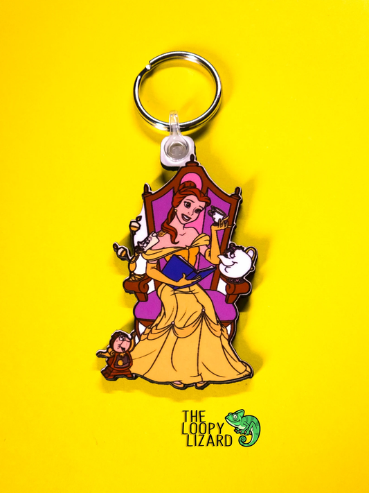 Belle Throne Keyring - Beauty and the Beast