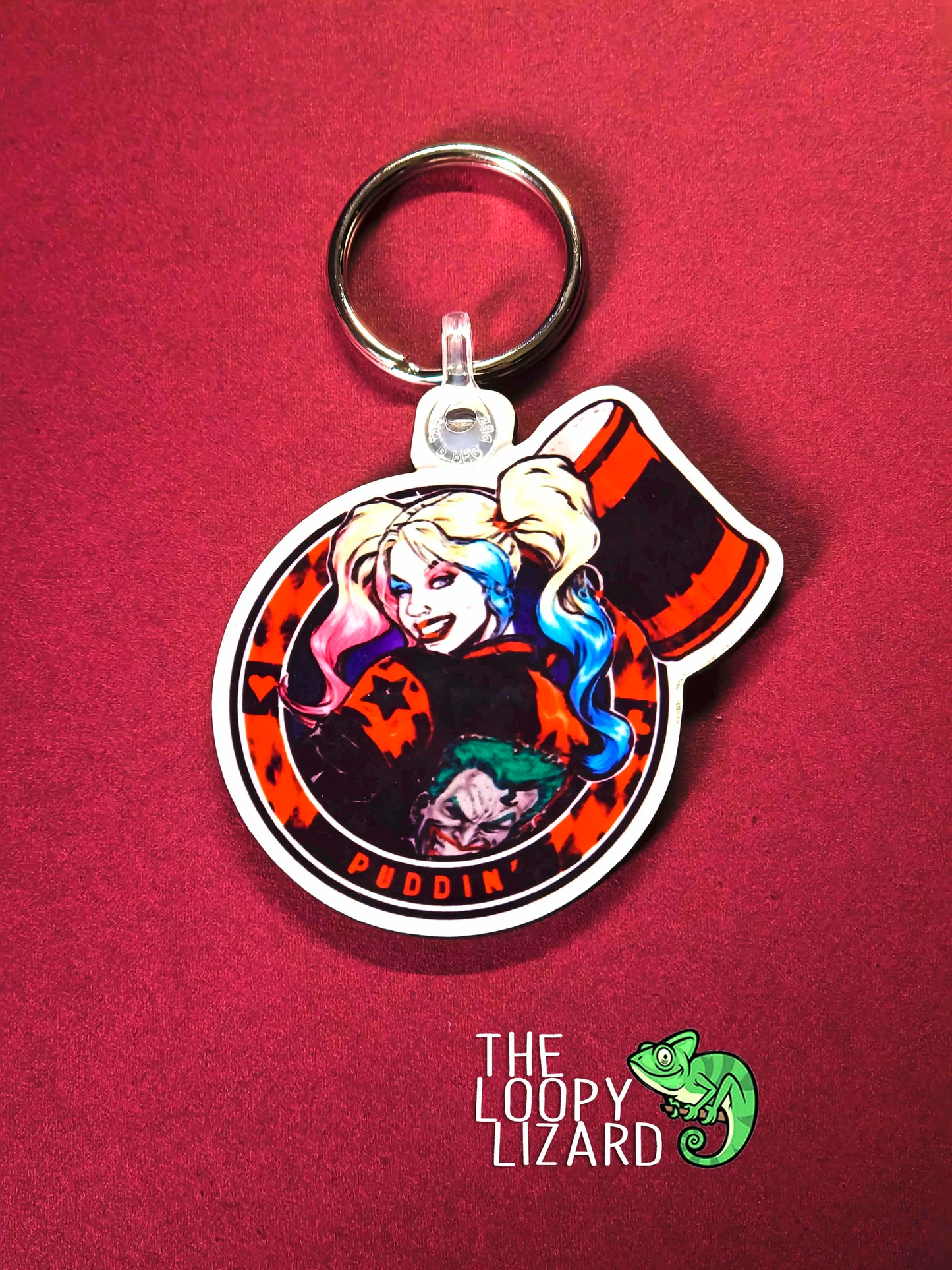 Harley Quinn "Puddin" Keyring