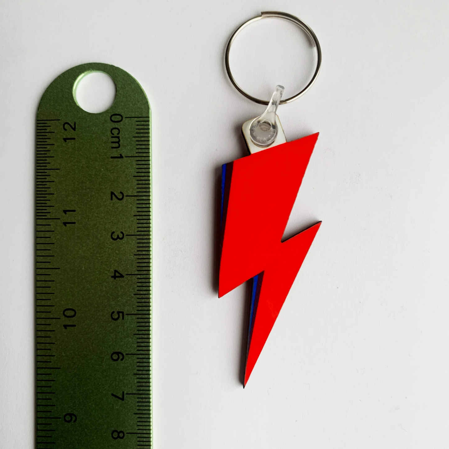 Bowie Lightning Bolt Keyring