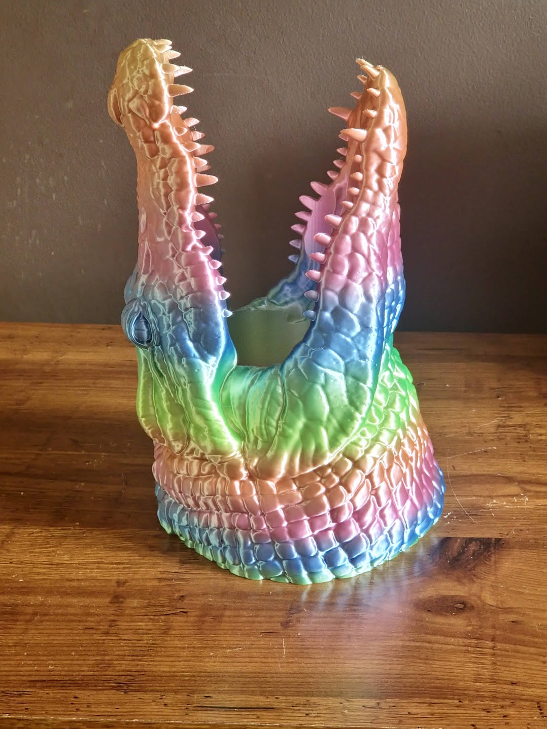 Crocodile Head Wine Holder