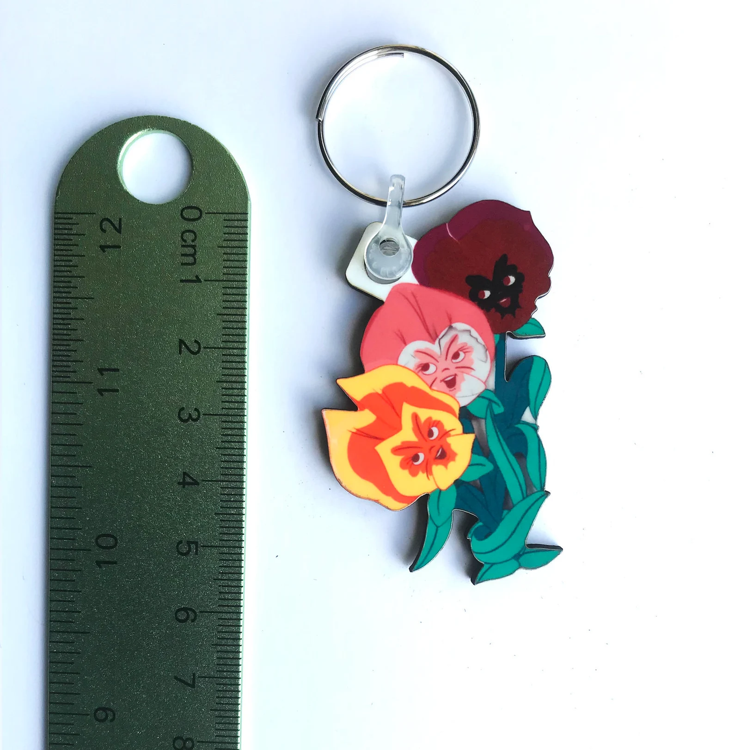 Talking Flowers Keyring - Alice in Wonderland
