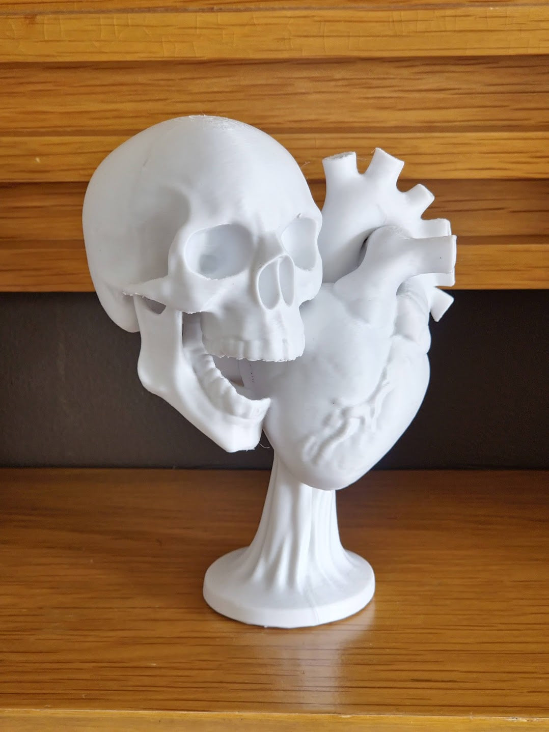 Skull and Heart Ornament